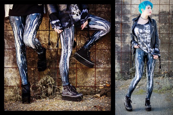 BlackMilk x shichigoro – Mechanical Leggings 2