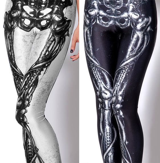 Black milk skeleton outlet leggings