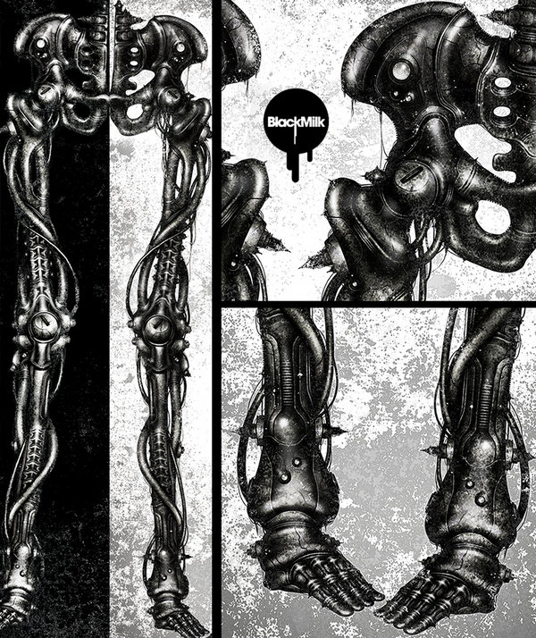 Black Milk x shichigoro 5 – Mechanical Bones Leggings