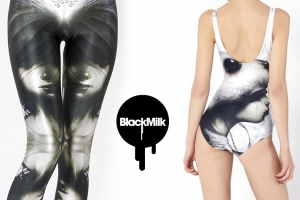 BlackMilk × shichigoro – Mecha girl leggings & Mecha girl Rabbit Hoodie Swimsuit